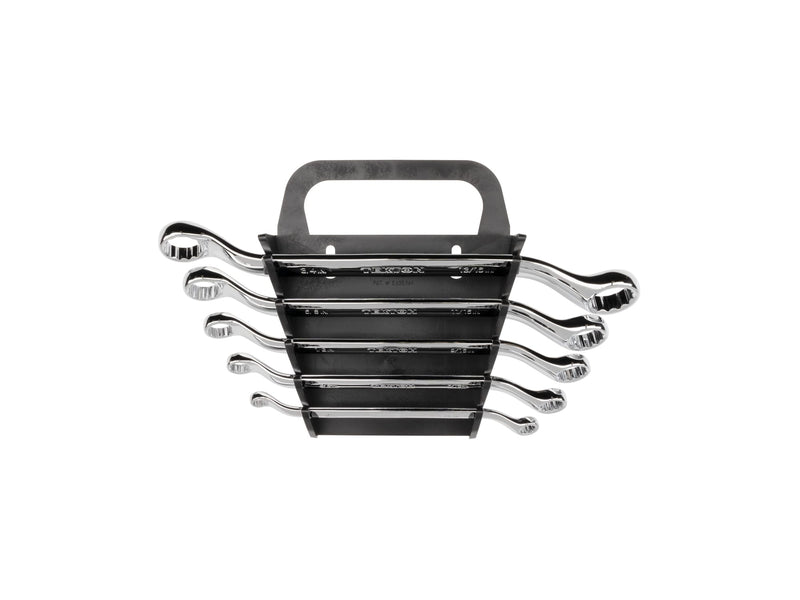45-Degree Offset Box End Wrench Set with Holder, 5-Piece (1/4 - 13/16 in.)
