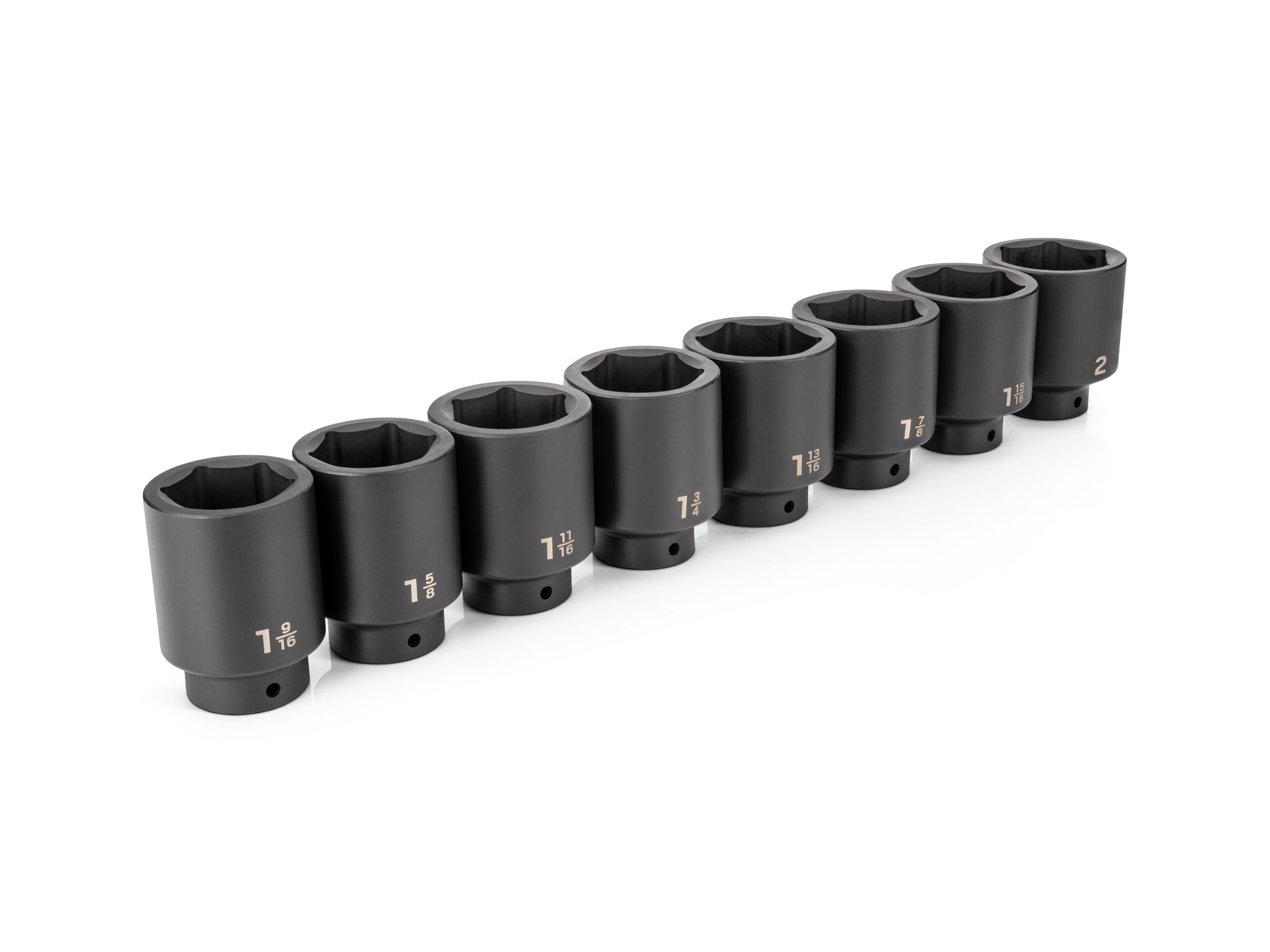 1/2 Inch Drive Deep 6-Point Impact Socket Set, 8-Piece (1-9/16-2 in.)