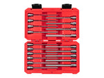 3/8 Inch Drive Long Hex Bit Socket Set with Case, 19-Piece (1/8 - 3/8 in., 3 - 10 mm)