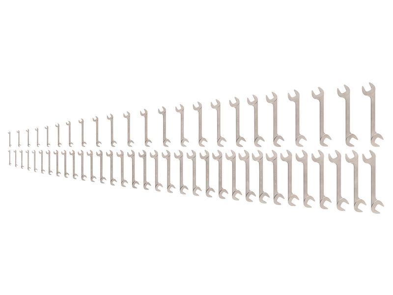 Angle Head Open End Wrench Set, 56-Piece (1/4 - 1-1/2 in., 6-38 mm)