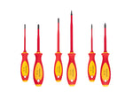 Phillips, Slotted, Square Insulated Screwdriver Set, 6-Piece (#1-#2, 5.5-6.5 mm, #1-#2)