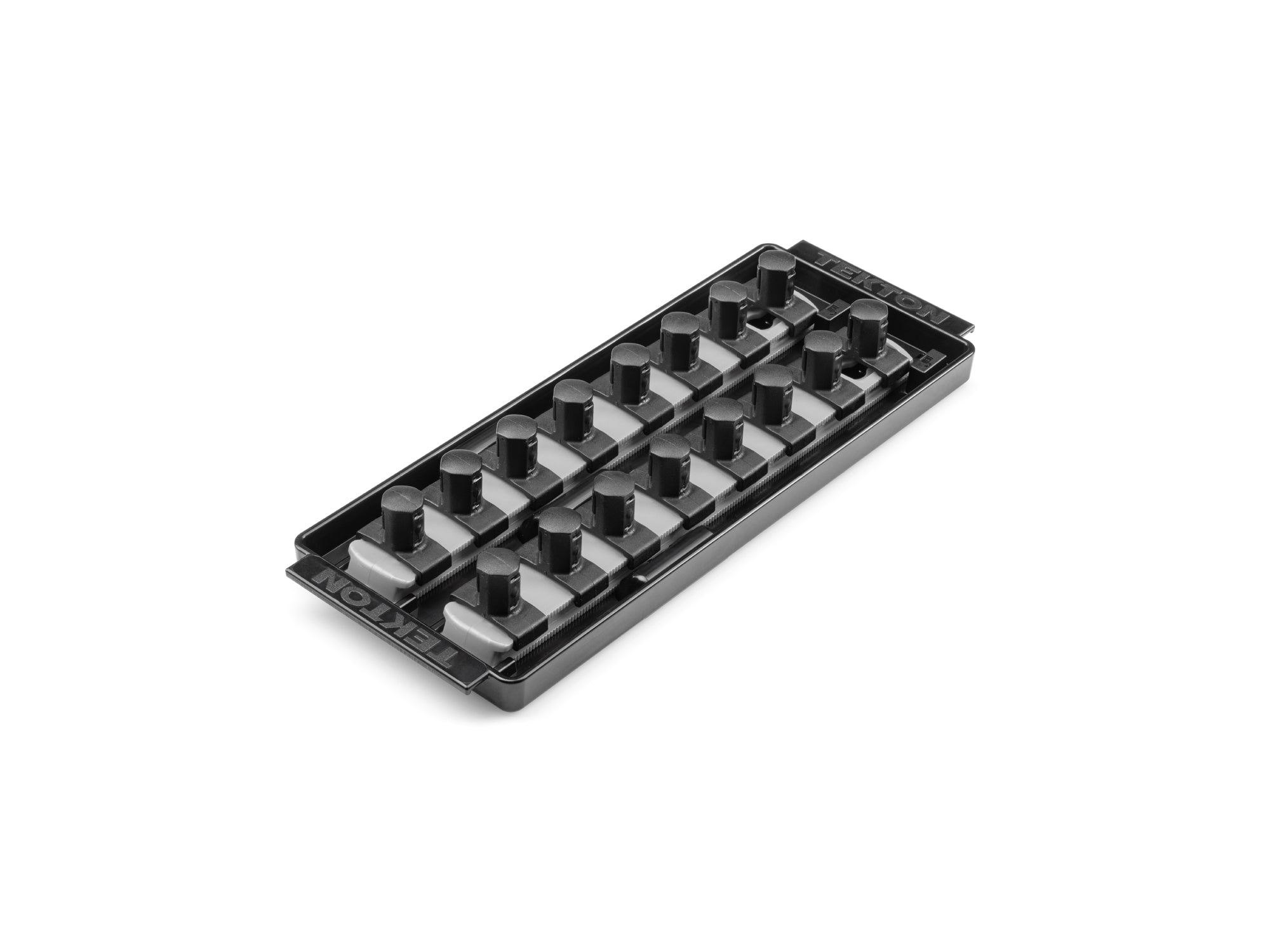 1/2 Inch Drive 2-Rail Socket Organizer Set, Gray (16-Tool)