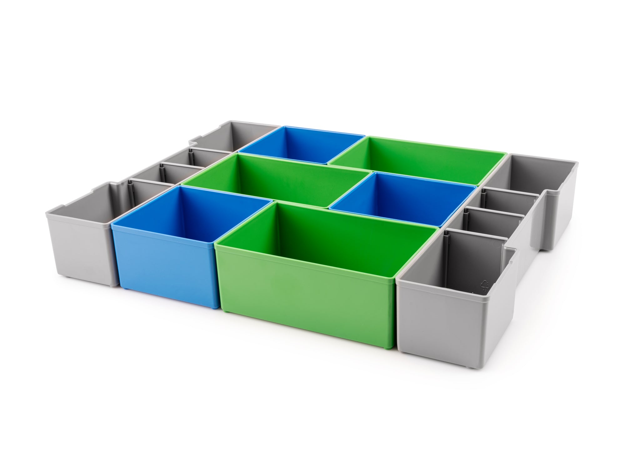 Organizer Bin Set for Shallow Stacking Tool Box, L-BOXX 1 (8-Piece) - Variant A