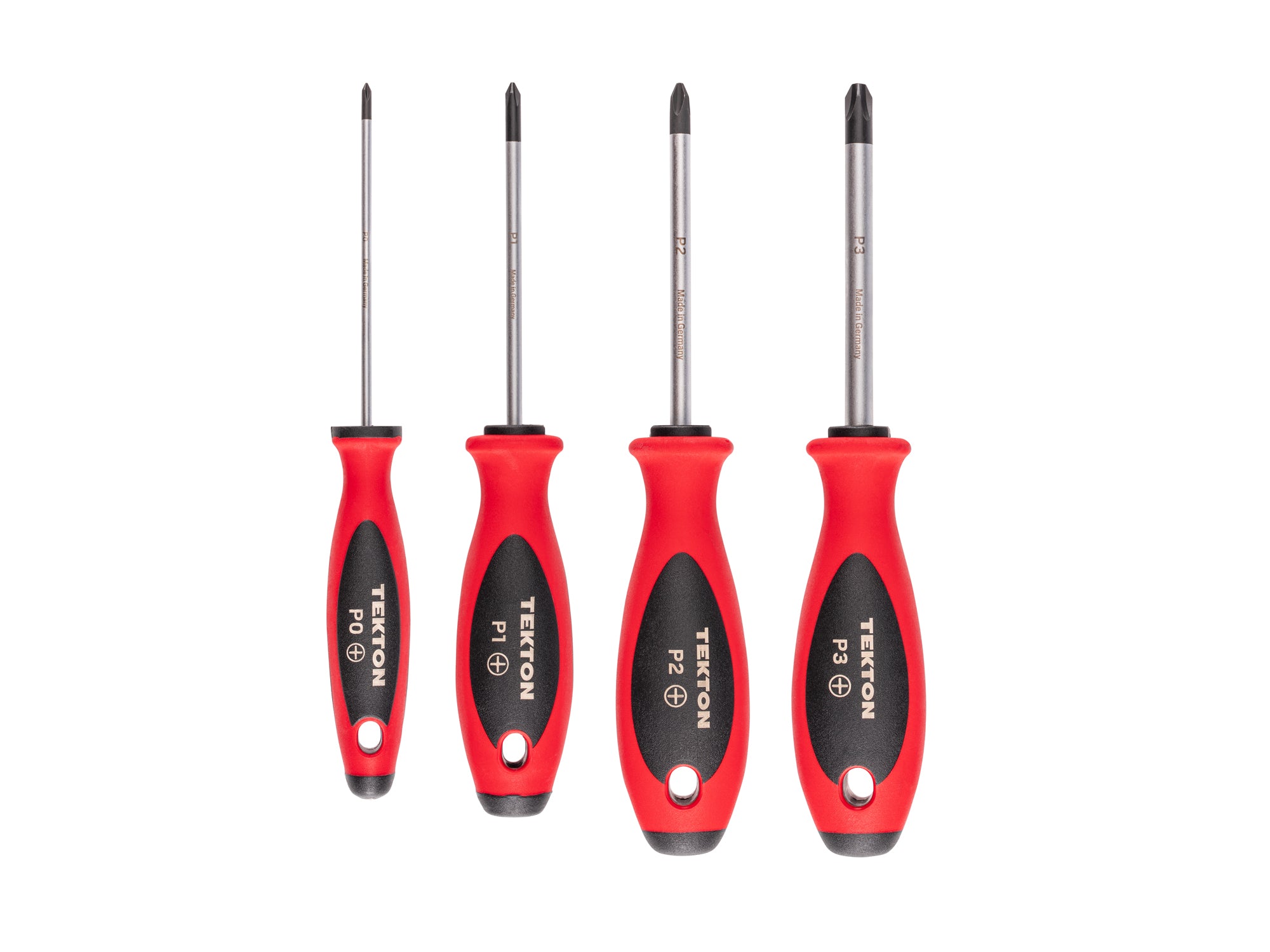 Phillips Screwdriver Set - 4 Inch Shanks, 4-Piece (#0 - #3)
