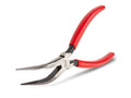 6 Inch 70-Degree Bent Serrated Jaw Long Nose Pliers