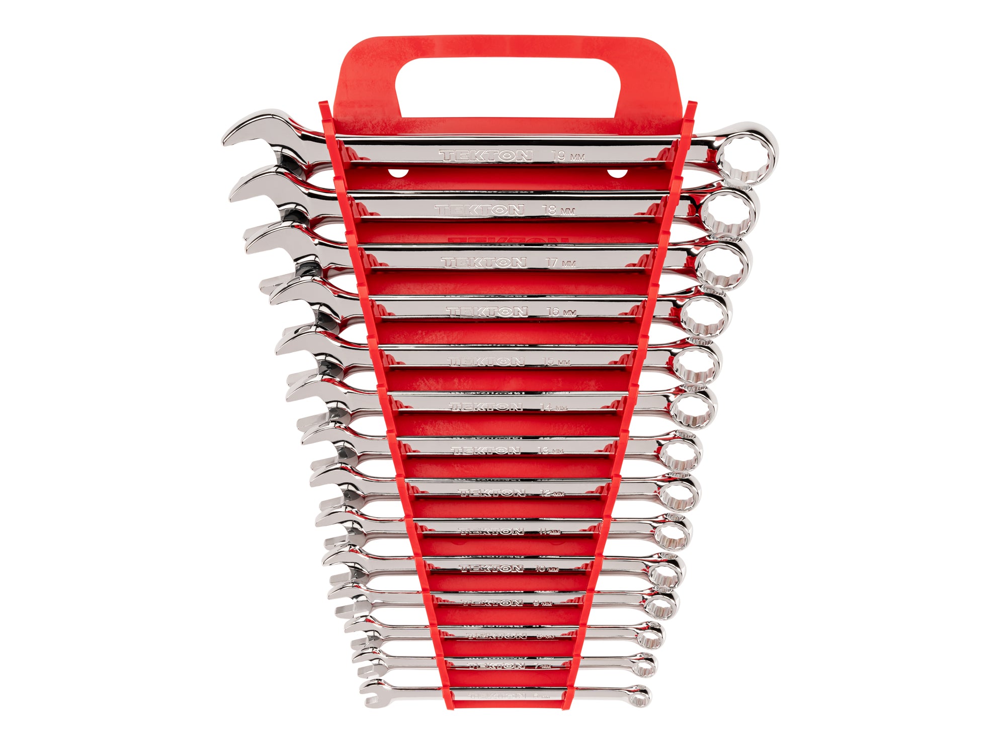 Combination Wrench Set with Holder, 14-Piece (6-19 mm)