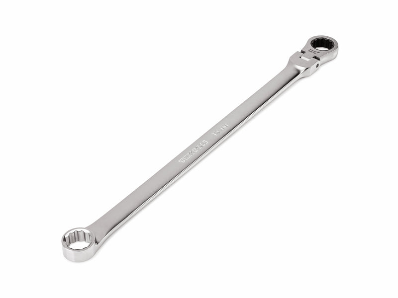 19 mm Long Fixed/Flex Head 12-Point Ratcheting Box End Wrench