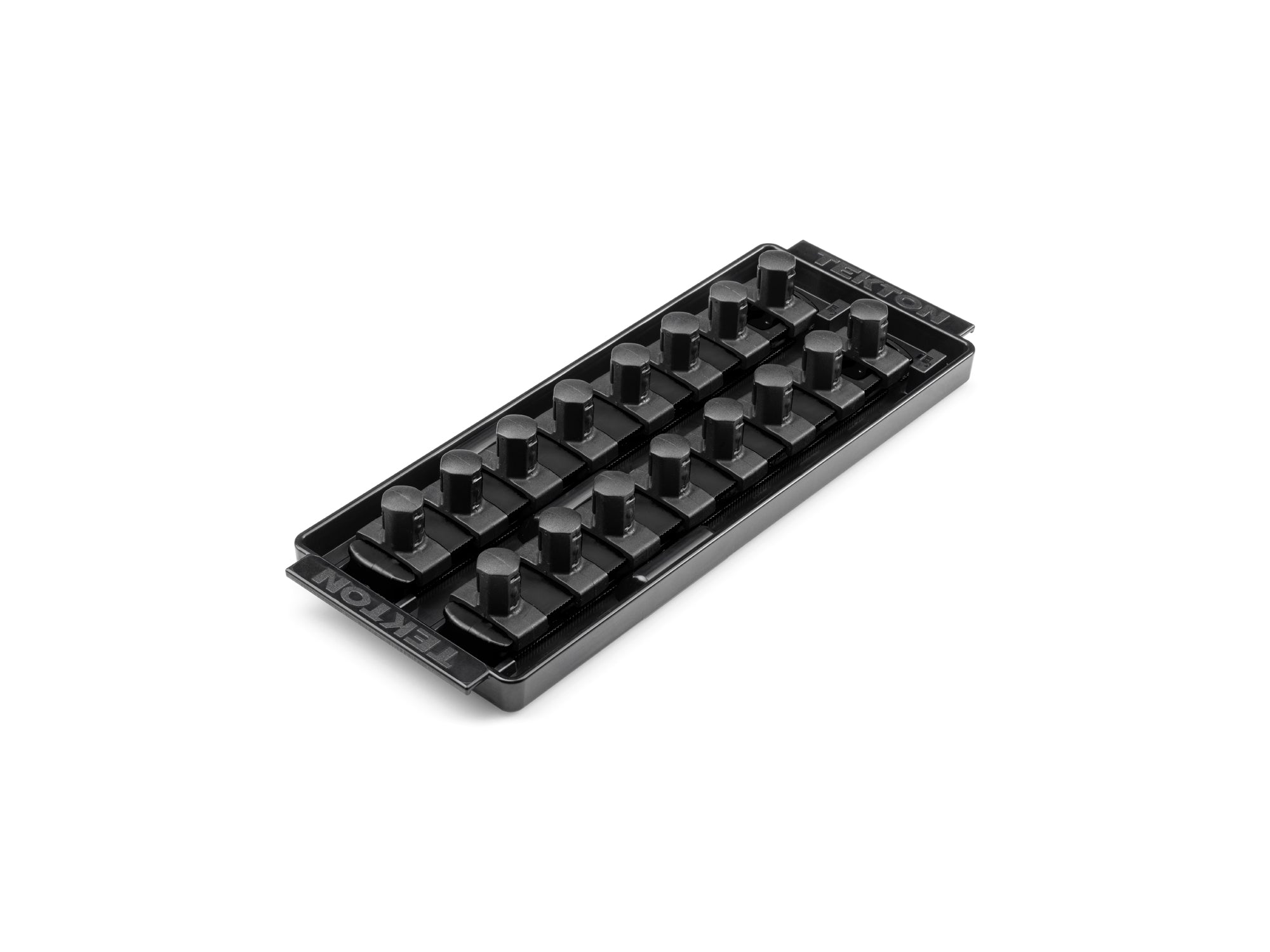 1/2 Inch Drive 2-Rail Socket Organizer Set, Black (16-Tool)