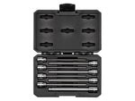 3/8 Inch Drive Long Ball End Hex Bit Socket Set with Case, 8-Piece (1/8 - 3/8 in.)