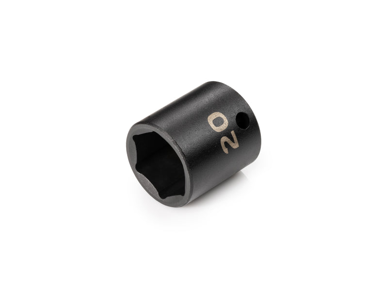 3/8 Inch Drive x 20 mm Shallow 6-Point Impact Socket