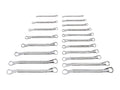 45-Degree Offset Box End Wrench Set, 19-Piece (1/4 - 1-1/4 in., 6-32 mm)
