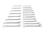 45-Degree Offset Box End Wrench Set, 19-Piece (1/4 - 1-1/4 in., 6-32 mm)