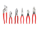 Pliers Set, 6-Piece (Groove Joint, Slip Joint, Long Nose, Diagonal Cutting, Lineman's)