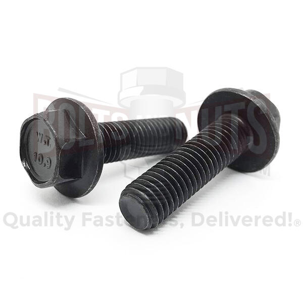 M8-1.25x10 Class 10.9 Hex Flange Bolts Phos & Oil